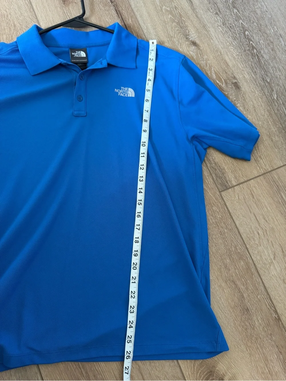 The North Face Polo Shirt Men's L Blue Short Sleeve Golf